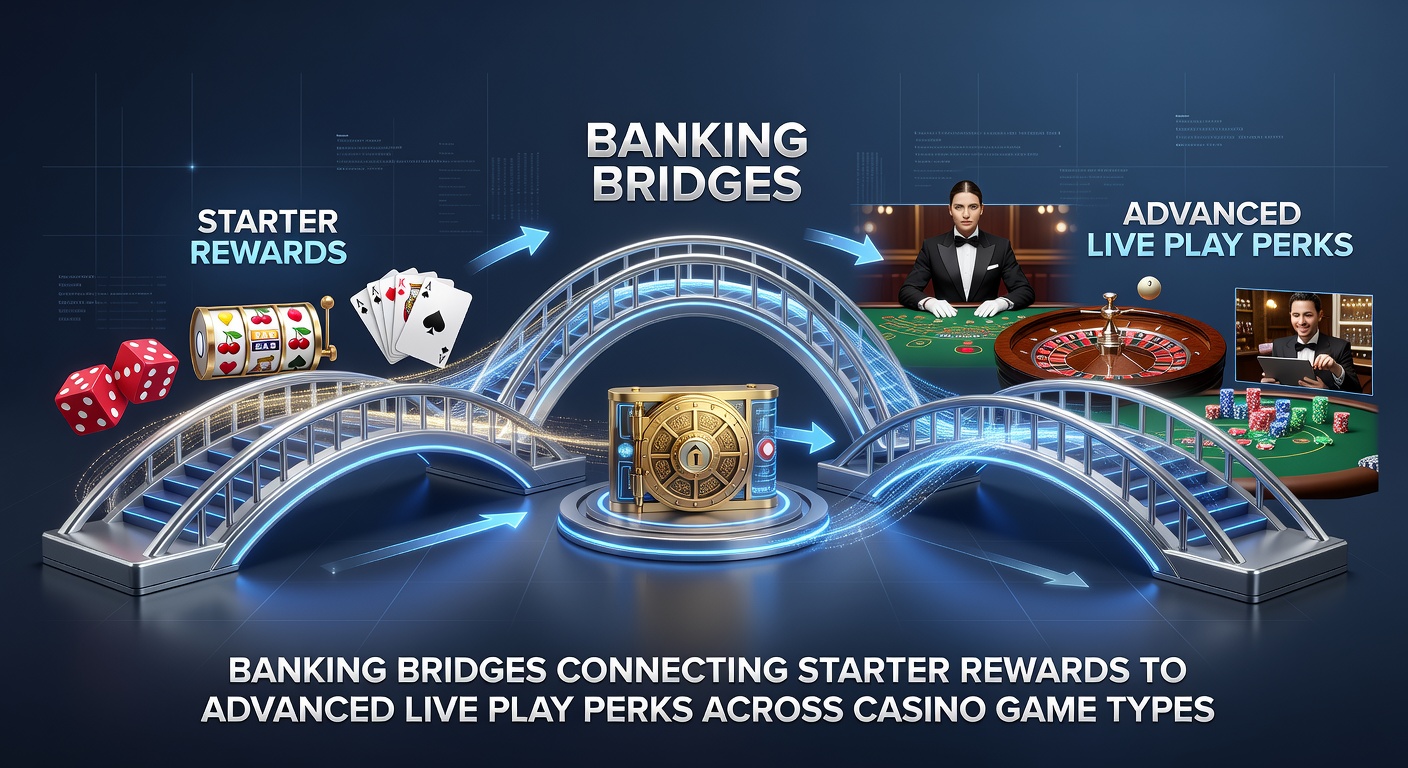 Diagram showing payment flows from starter bonuses through various casino game types to VIP live play perks