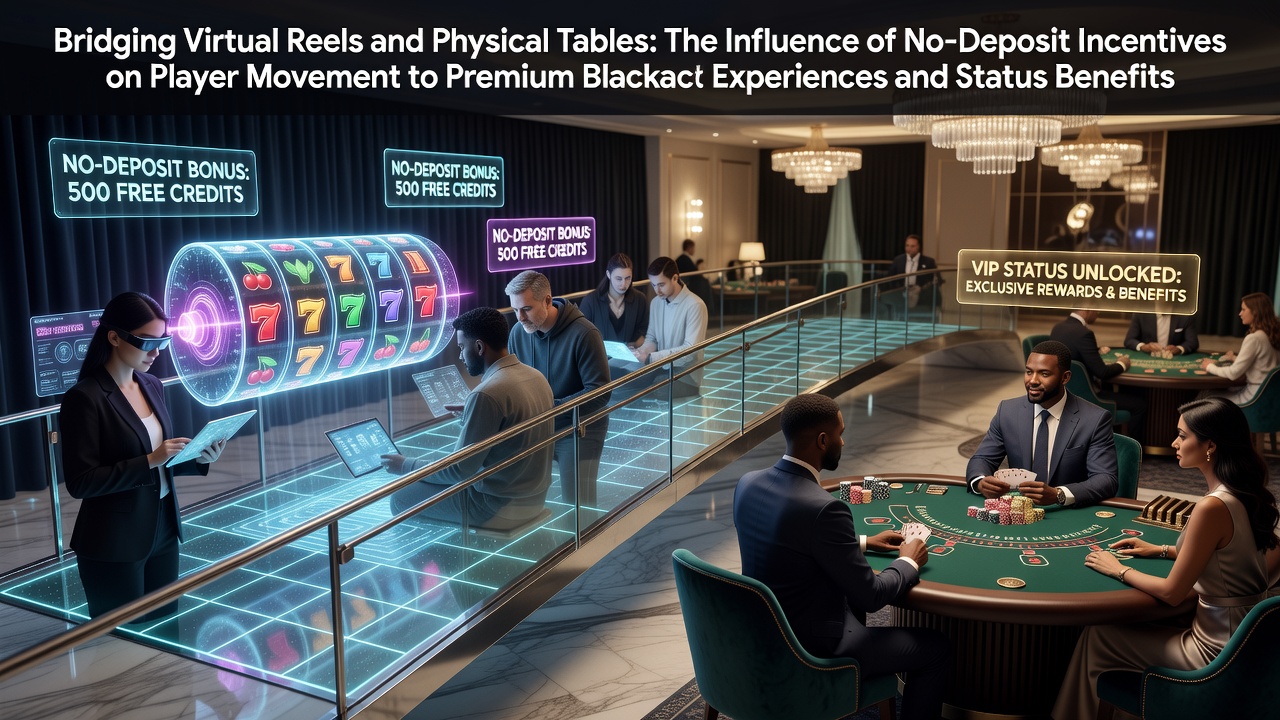 Players transitioning from online slot reels to premium blackjack tables in a casino setting