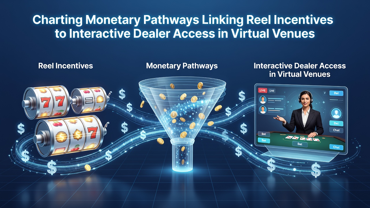 Illustration of monetary pathways connecting slot incentives to live dealer games in virtual casino environments