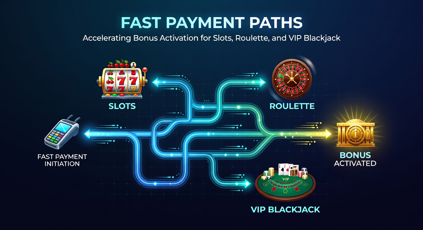 Close-up of a smartphone screen displaying instant deposit confirmation, bonus meter filling up next to icons for slots, roulette, and blackjack cards