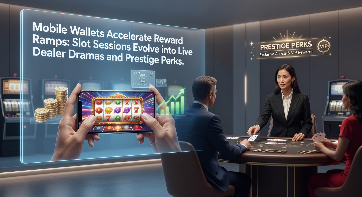 Smartphone displaying a mobile wallet app integrated with an online casino interface, highlighting quick deposit options and reward progression bars