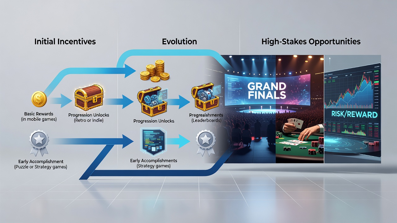 Visual representation of incentives moving from slot play to live roulette and blackjack high-stakes tables