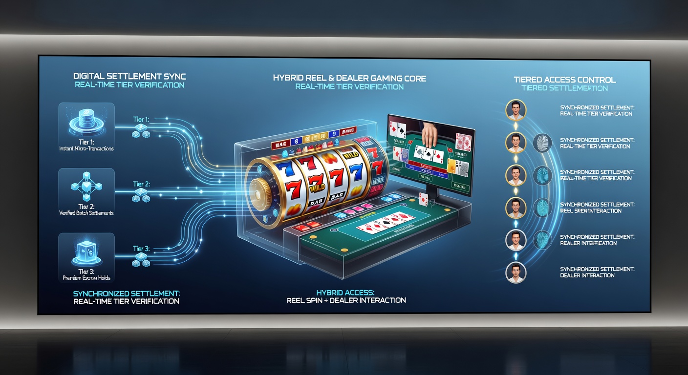 Diagram showing tiered access progression from reel games to live dealer sessions via digital payments