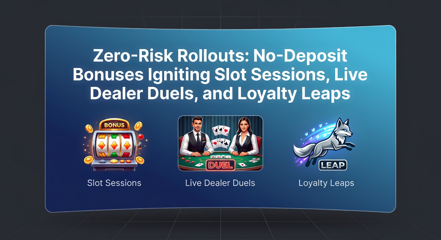Vibrant slot machine reels spinning with bonus symbols overlayed on a casino floor bustling with live dealer tables in the background, symbolizing risk-free entry into gaming action